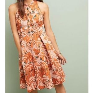 Anthropologie Eva Franco Tropical Print Dress